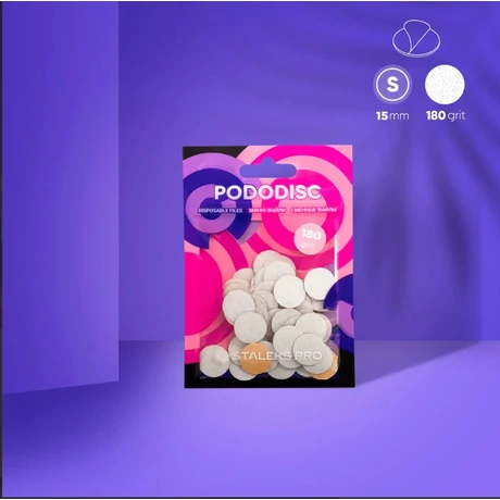 Rezerve pentru disc pedichiură drept Pododisc Staleks Pro S, 50 buc, 180 gr