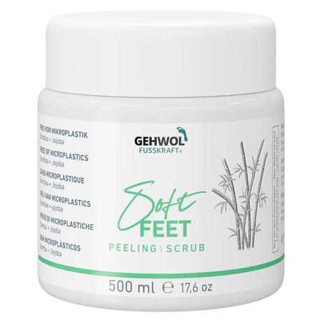 Exfoliant cu bambus și jojoba GEHWOL FUSSKRAFT® Soft Feet Scrub, 500 ml