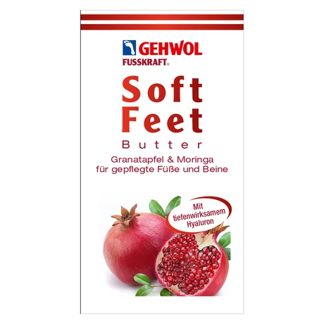 Mostră unt pentru piele uscată GEHWOL FUSSKRAFT® Soft Feet cu rodie și moringa, 5 ml