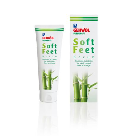 Exfoliant cu bambus și jojoba GEHWOL FUSSKRAFT® Soft Feet Scrub, 125 ml