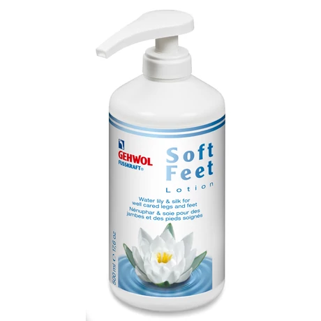 Loțiune cu nufăr și mătase GEHWOL FUSSKRAFT® Soft Feet Lotion, 500 ml