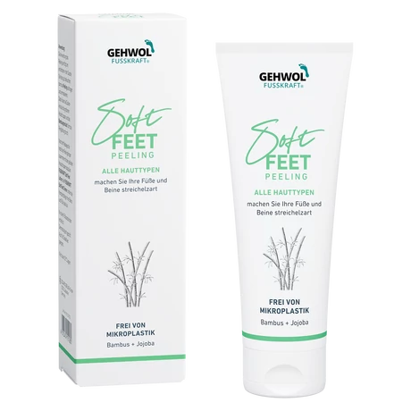 Exfoliant cu bambus și jojoba GEHWOL FUSSKRAFT® Soft Feet Scrub, 125 ml