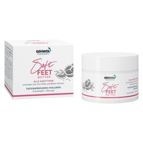 Unt pentru piele uscată GEHWOL FUSSKRAFT® Soft Feet cu rodie și moringa, 100 ml