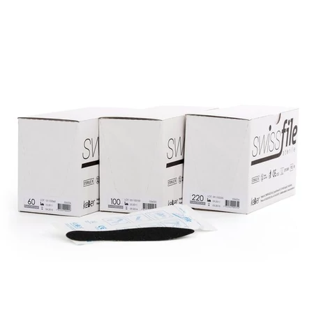 Set rezerve - pilă pentru bază metalică pedichiură cu granulație medie 100, 80 buc/set
