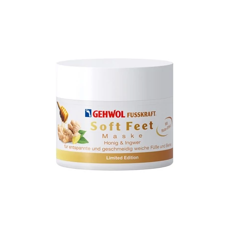 Mască pentru picioare cu miere și ghimbir FUSSKRAFT ® SOFT FEET, 50 ml EDIȚIE LIMITATĂ