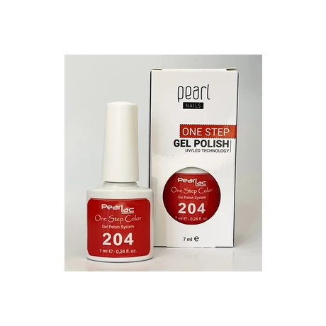 Oja semipermanenta 3 in 1 One Step Color Pearl Nails Roșu 204